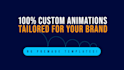 design a professional custom logo animation and video intro