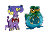 create a cute monsters design