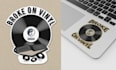 design round badge, logo, sticker, label, stamp