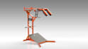 create calisthenic fitness gym equipment and layout design
