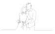 create elegant custom one line art illustrations