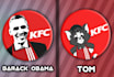 make your face in the kfc logo