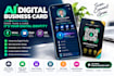 create digital business card with ai voice assistant and qr code