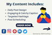create content, manage and schedule post on your  social media account