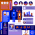 create a nice professional flat infographic design