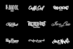 design modern hand drawn lettering, calligraphy, typo logo