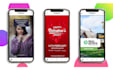 create snapchat or instagram story video ads post
