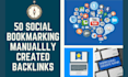 create high quality social bookmarks seo backlinks for google ranking