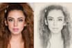 make sketch of your images using digital pencil or pen art