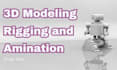 create 3d model character, rig and animate it