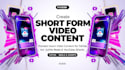 create short form video content for tiktok instagram reels and youtube shorts