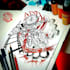 design a profesional trash polka tattoo