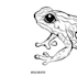 design a fierce gorilla line art or custom animal illustration