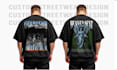create custom streetwear t shirt design and graphic design