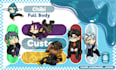create custom cute chibi emotes full body
