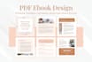 design PDF workbook, worksheet, lead magnet and recipe ebook