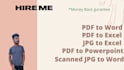 convert pdf to word, excel, powerpoint