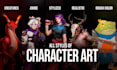 paint character concept art and illustration for you