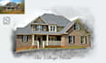 create realistic house and building in digital oil painting