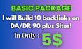 do most powerful backlinks on da and DR 90 plus sites