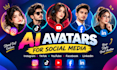 create ai avatar and talking avatar video for social media