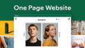 create a one page website or single page website