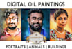 make digital oil painting in 24 hours