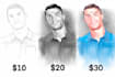 draw your portrait in watercolor