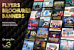 design flyers, banners and brochures