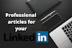 write professional linkedin articles