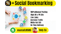 do manually 200 bookmarking high da and pa site