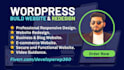 wordpress website design, development or redesign wordpress blog