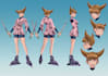 make your character design with manga style