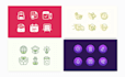 design premium icon pack for website and app