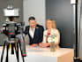 create a green screen british spokesperson or presenter video