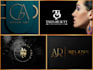 design luxury monogram or initial letter logo