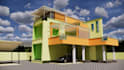 3d render exterior and interior from 2d plan