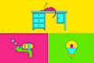 do bright and bold clip art illustrations