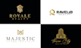 design luxury real estate logo and modern realtor branding