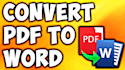 convert pdf to word and data entry work for you