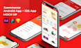 design android and ios app UI with interactive mockups
