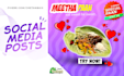 make custom social media post for your instagram and facbook
