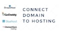 connect your domain name with hosting and update your nameservers, dns