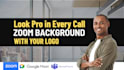 design professional zoom virtual background within 24 hours