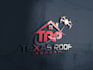 design real estate, roofing, construction logo