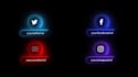 neon light your social media accounts