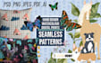 design unique and seamless hand drawn and digital patterns