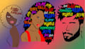 do black african american characters t shirts design