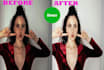 do model retouch,headshot image,portrait image,photo editing