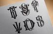 make awesome vintage victorian initials monogram
